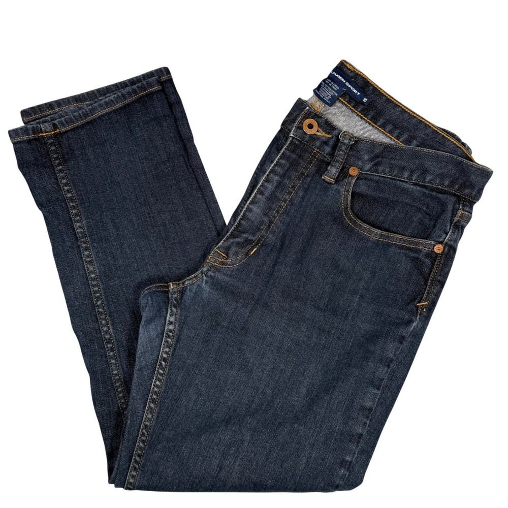 Vintage Ralph Lauren Sport Women's Dark Wash Jeans Pony Logo Size 10 Denim Pants